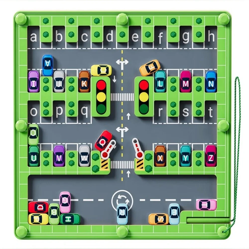 Magnetic Traffic Maze Board Game for Kids